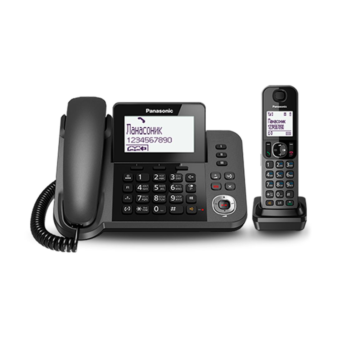 Dect телефон Panasonic KX-TGF320RUM, черный