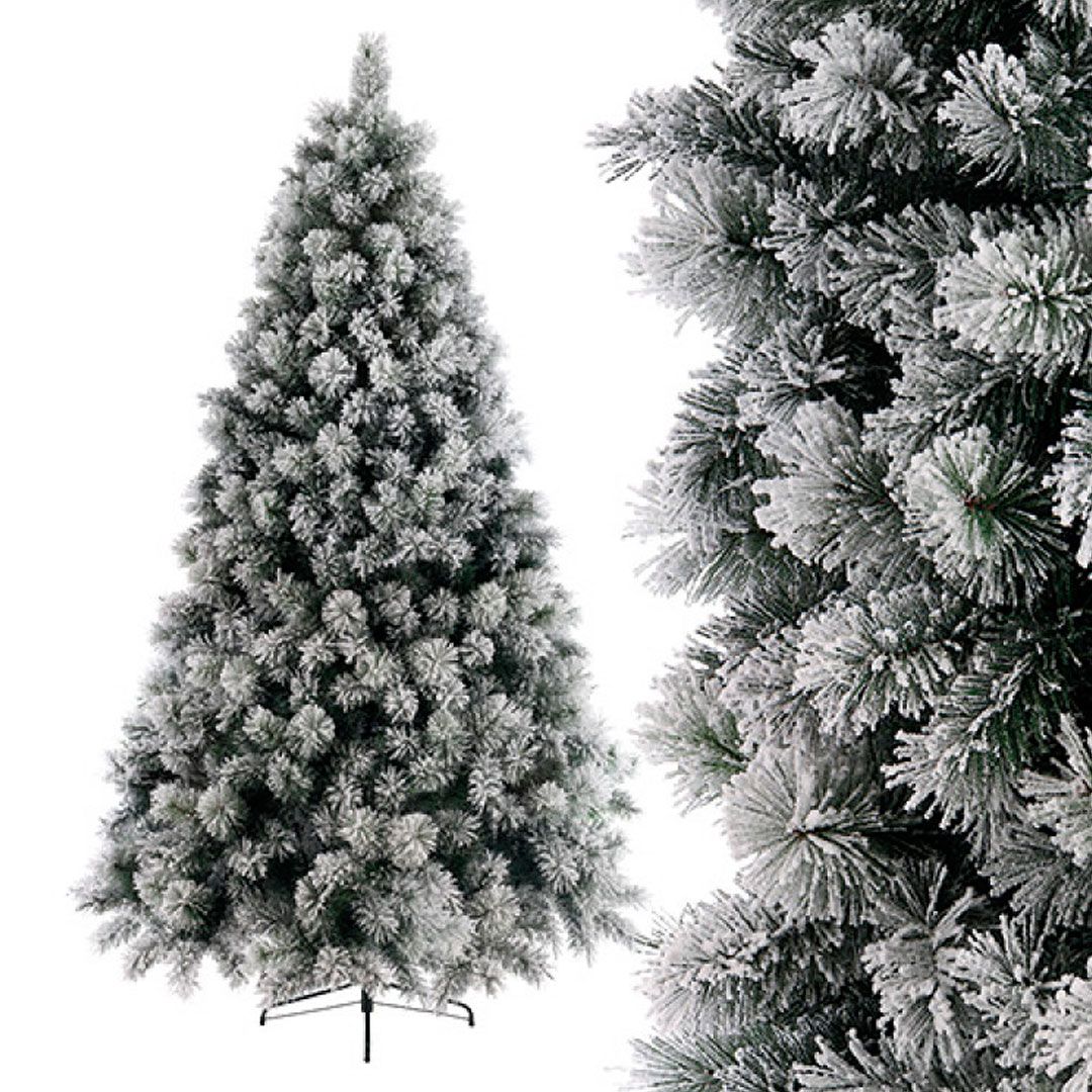 Елка искусственная "Ванкувер", заснеженная со смешанными иглами, 210 см, бело-зеленая / Елки, изделия из хвои №2