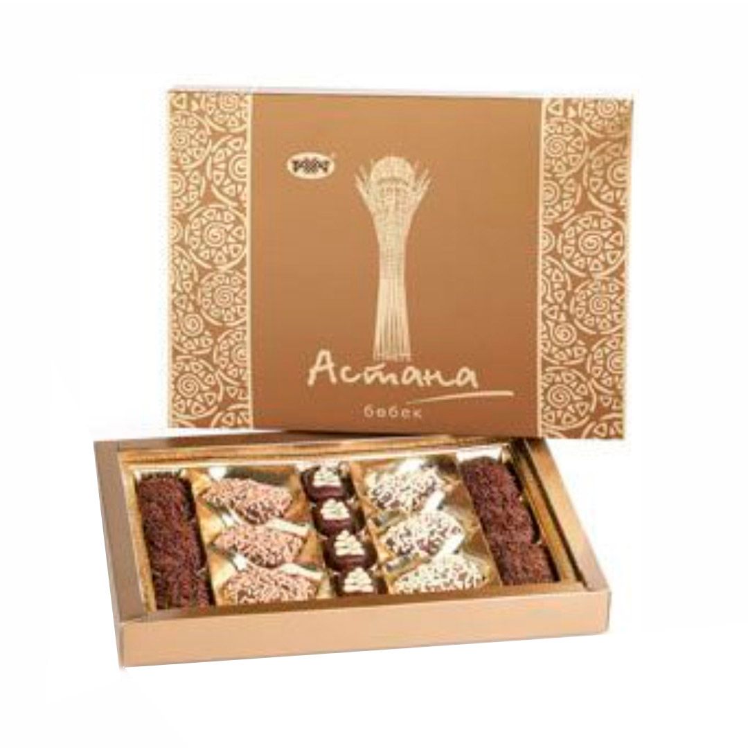 Шоколадные конфеты Рахат "Астана Бөбек", 220 гр / Шоколад oe.kz Шоколадные конфеты Рахат "Астана Бөбек", 220 гр / Шоколад