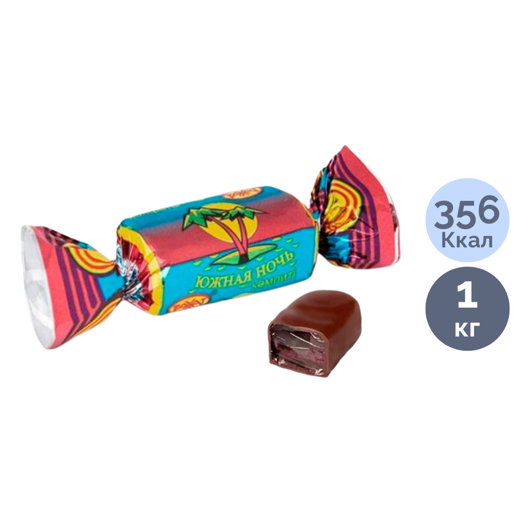 Желе кәмпиттер Рахат "Оңтүстік түні", 1 кг / Кәмпиттер