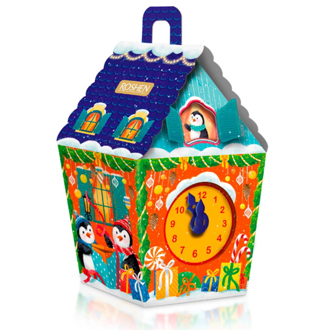 Новогодний подарок Roshen Новогодние часы "С Новым Годом!", 749 гр / Новогодние подарки