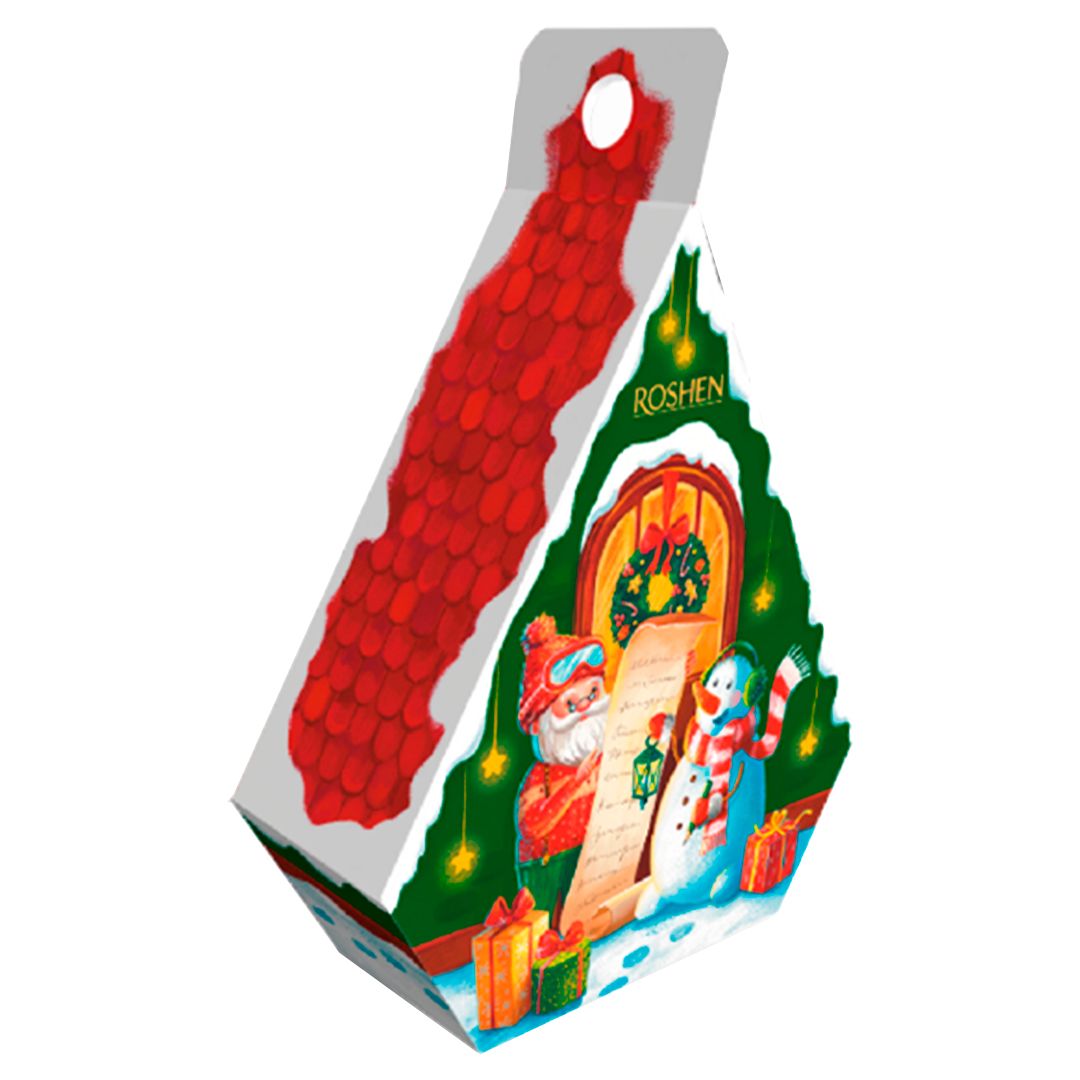 Новогодний подарок Roshen Сказочный домик "С Новым Годом!", 248 гр / Новогодние подарки