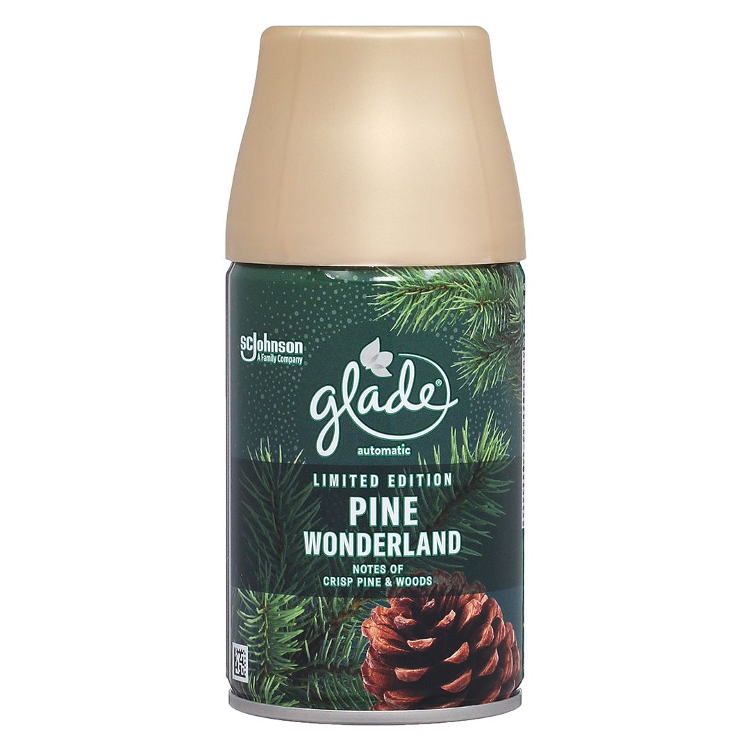 Сменные баллоны Glade "Pine Wonderland", 269 мл / Баллончики для диспенсеров