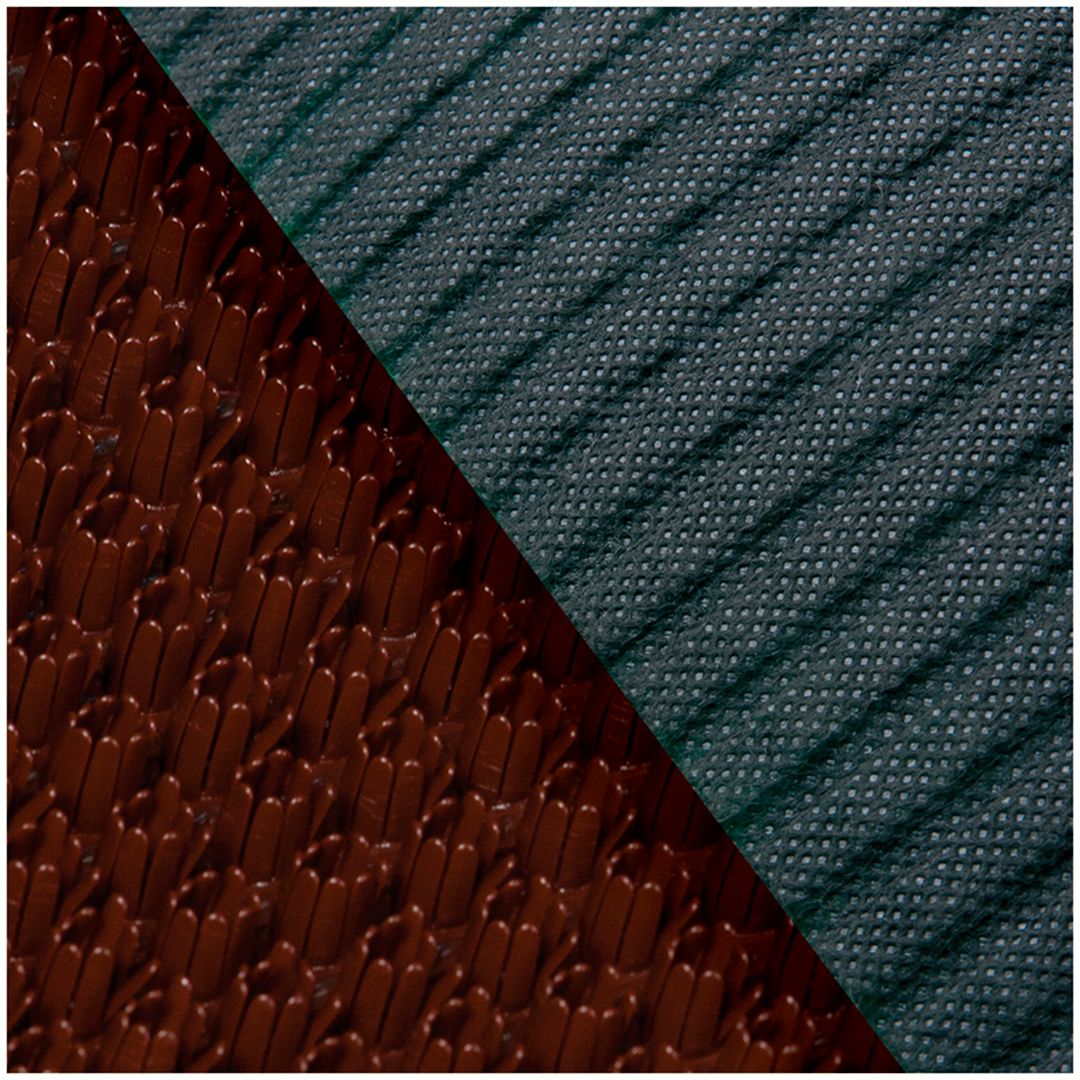 Коврик входной Vortex "Травка", на противоскользящей основе, размер 600*900 мм, темно-коричневый / Коврики входные №2