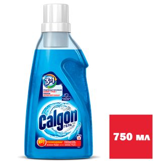 Смягчитель воды от накипи стиральных машин Calgon 3 в 1, гель, 750 мл / Средства для смягчение воды и удаление накипи