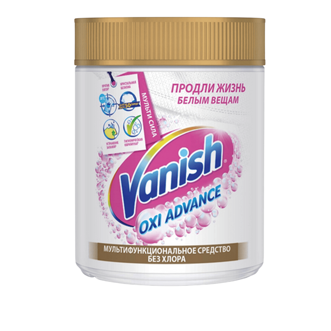 Ақ маталарға арналған дақ кетіргіш Vanish "Oxi Advance. Мультикүш", ұнтақ, 400 гр / Дақ кетіргіштер, ағартқыштар oe.kz Ақ маталарға арналған дақ кетіргіш Vanish "Oxi Advance. Мультикүш", ұнтақ, 400 гр / Дақ кетіргіштер, ағартқыштар
