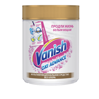 Пятновыводитель для белых тканей Vanish "Oxi Advance. Мультисила", порошок, 400 гр / Пятновыводители, отбеливатели