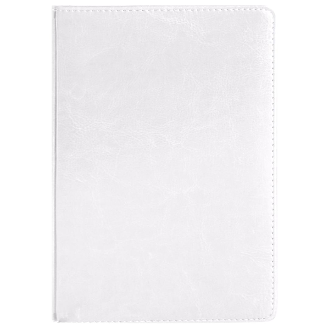 Ежедневник датированный OfficeSpace "Nebraska", 2022 г., А5, 176 л., кожзам, белый / Ежедневники датированные