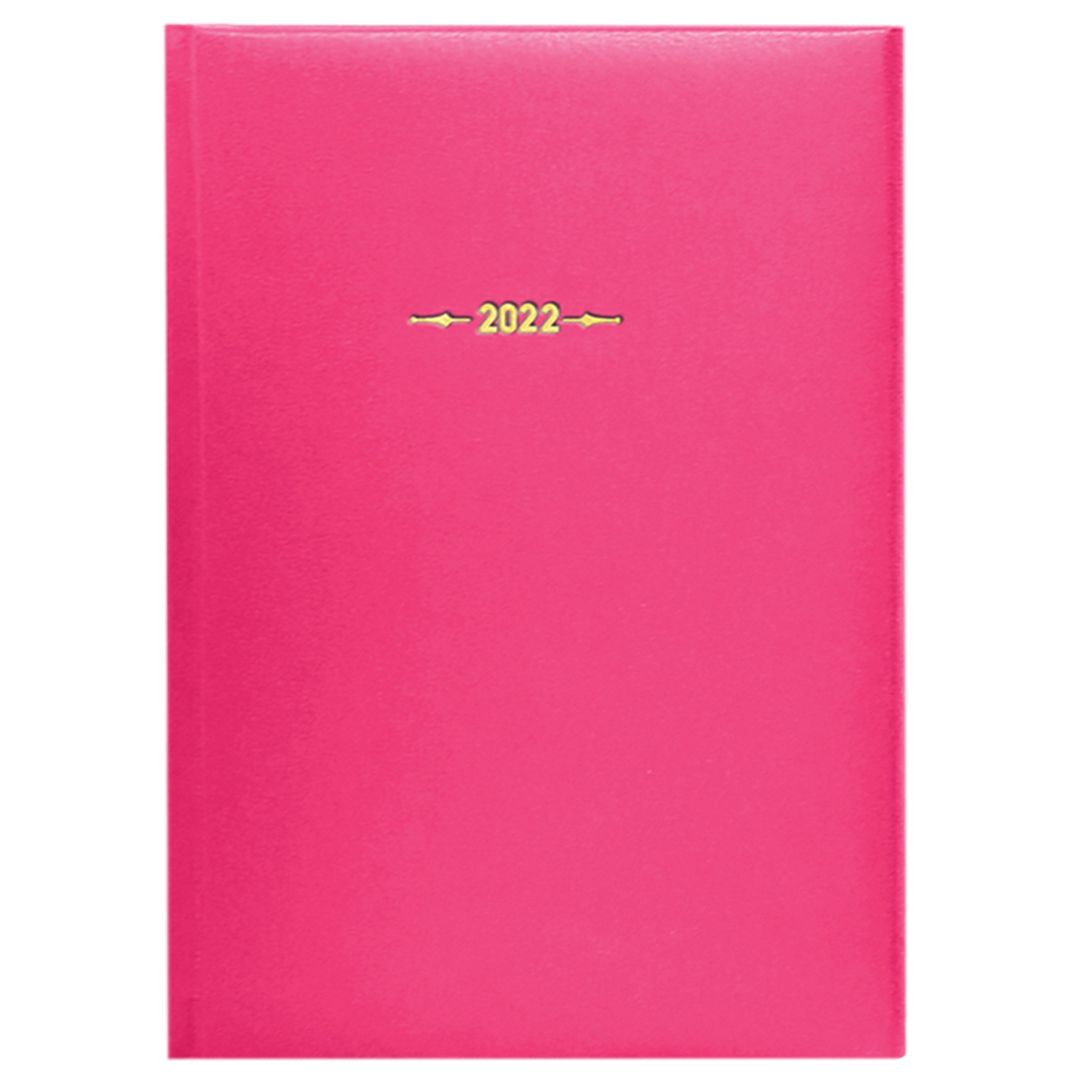 Ежедневник датированный OfficeSpace "Ariane", 2022 г., А5, 176 л., балакрон, фуксия / Ежедневники датированные