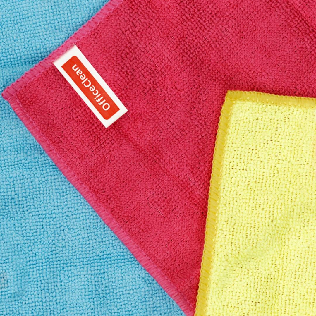 Микрофибра майлықтары OfficeClean "Стандарт", өлшемі 30*30 см, жинақта 3 дана / Тұрмыстық майлықтар №3