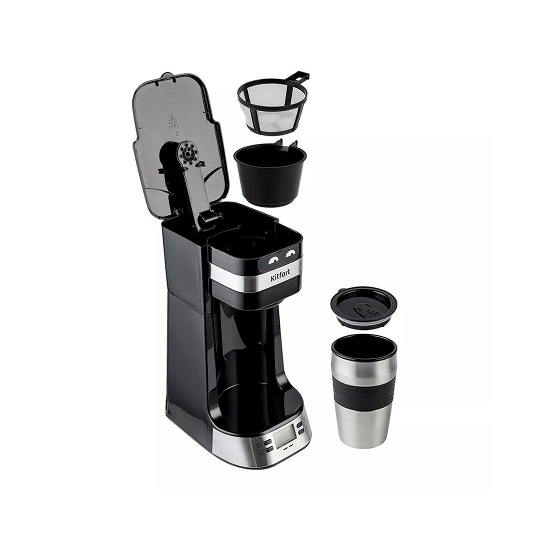 Кофеварка Kitfort KT-795, капельная, 420 мл, черная / Кофеварки	 №3