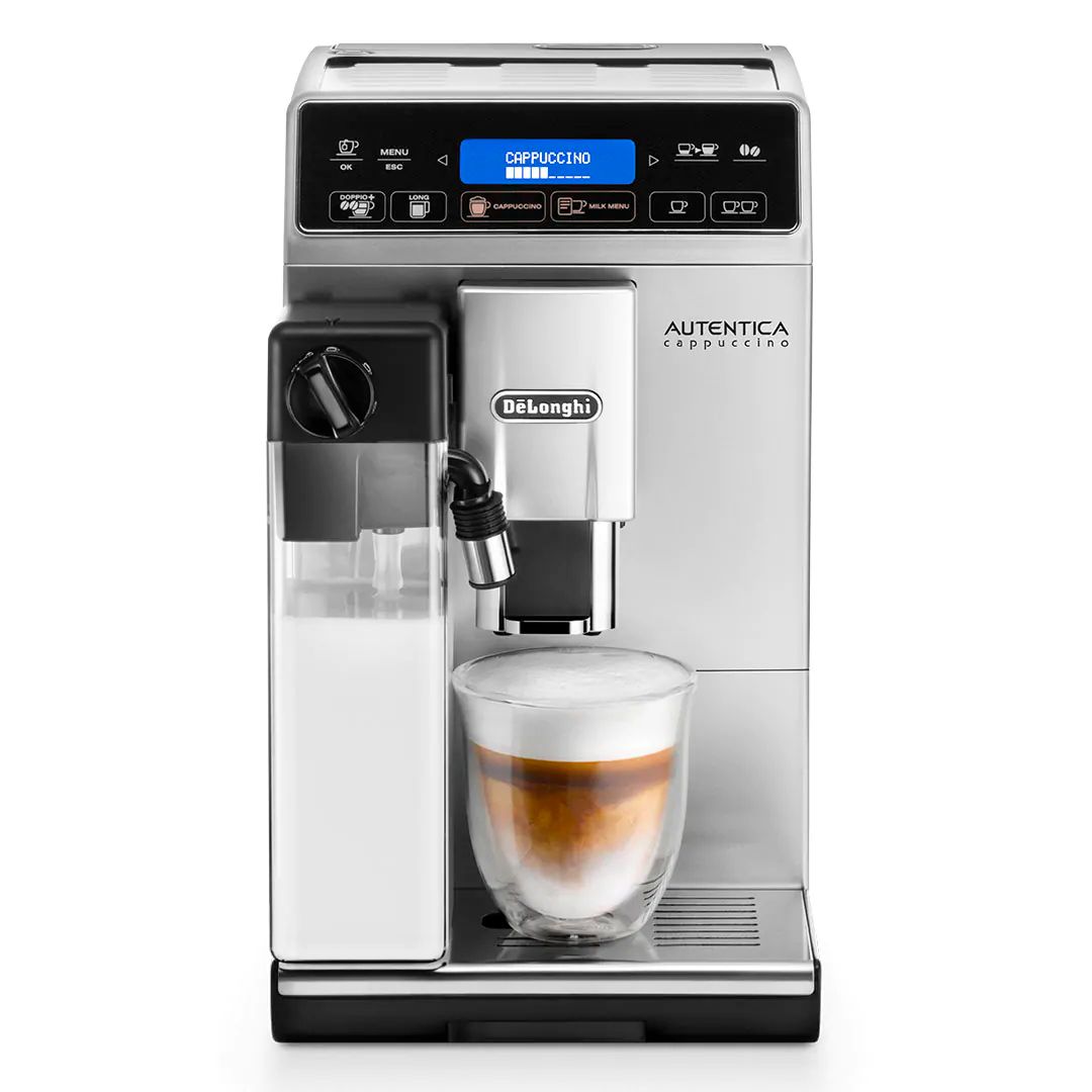 Кофемашина DeLonghi Autentica Cappuccino ETAM 29.660 SB, зерновой и молотый, серебристая / Кофемашины	