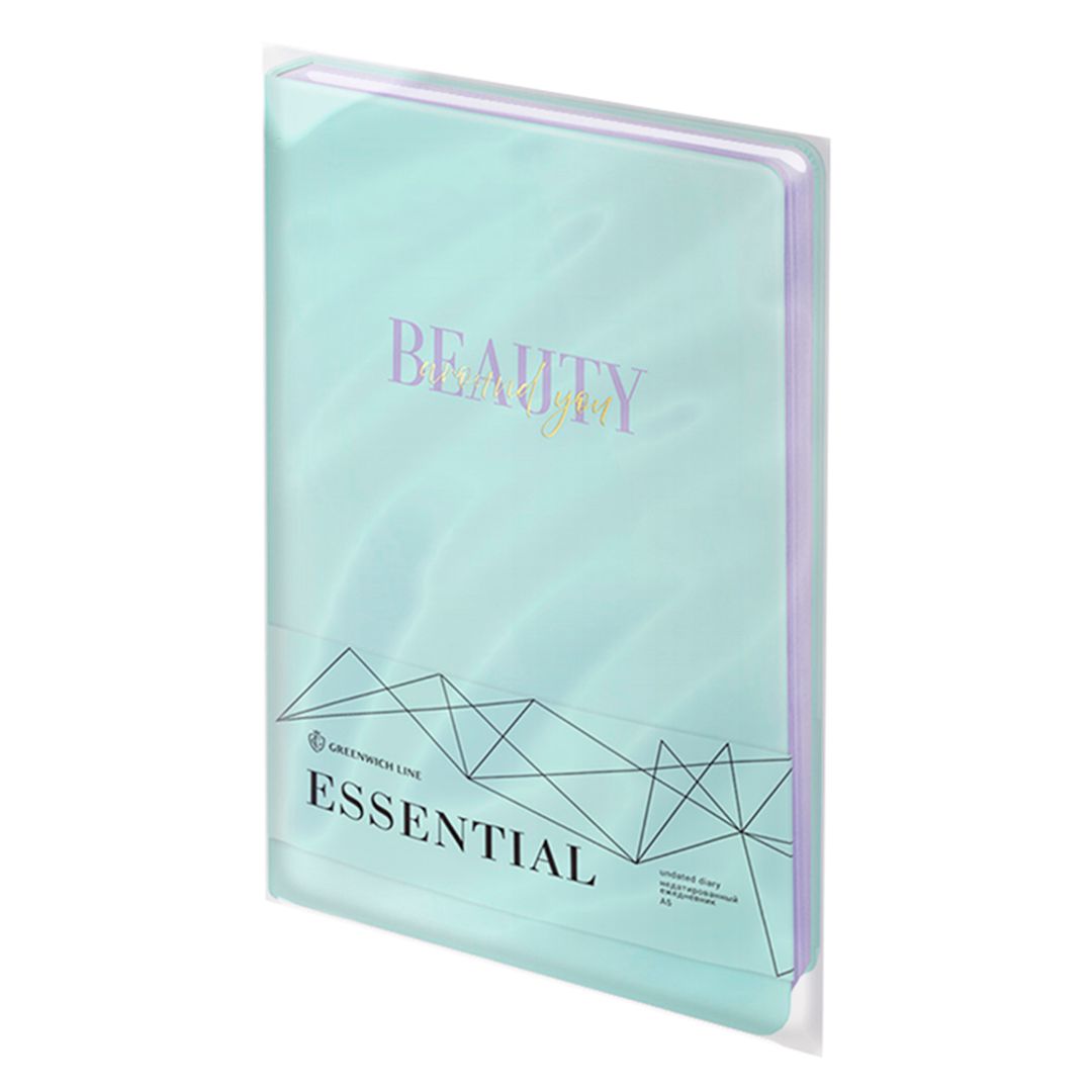 Ежедневник недатированный Greenwich Line "Essential. Mint", A5, 136 л., кожзам, цв. срез / Ежедневники недатированные №11
