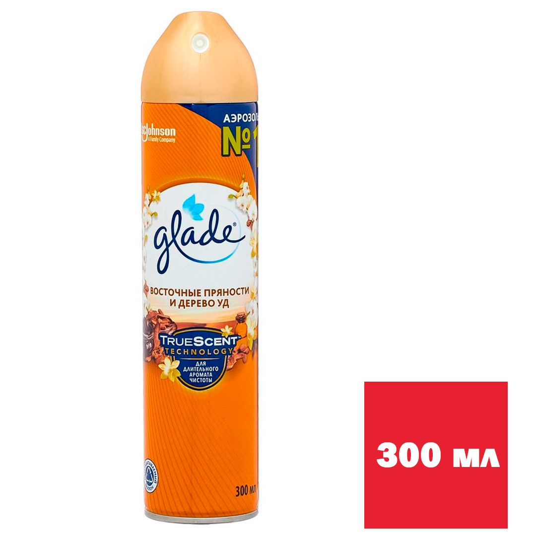 Освежитель воздуха Glade "Восточные пряности и дерево уд", 300 мл. / Освежители воздуха