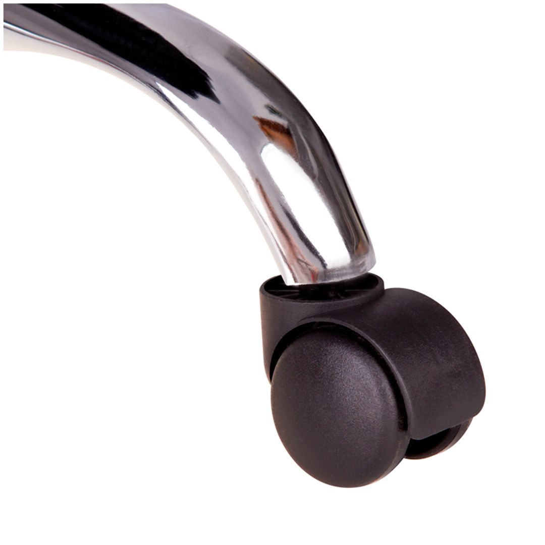 Кресло для персонала Helmi HL-E17 "Slim", экокожа бежевая, хром / Кресла для персонала №5