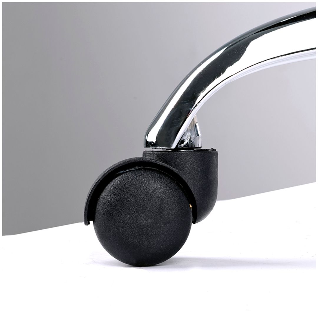 Кресло для персонала Helmi HL-E04 "Split", экокожа черная, хром / Кресла для персонала №5