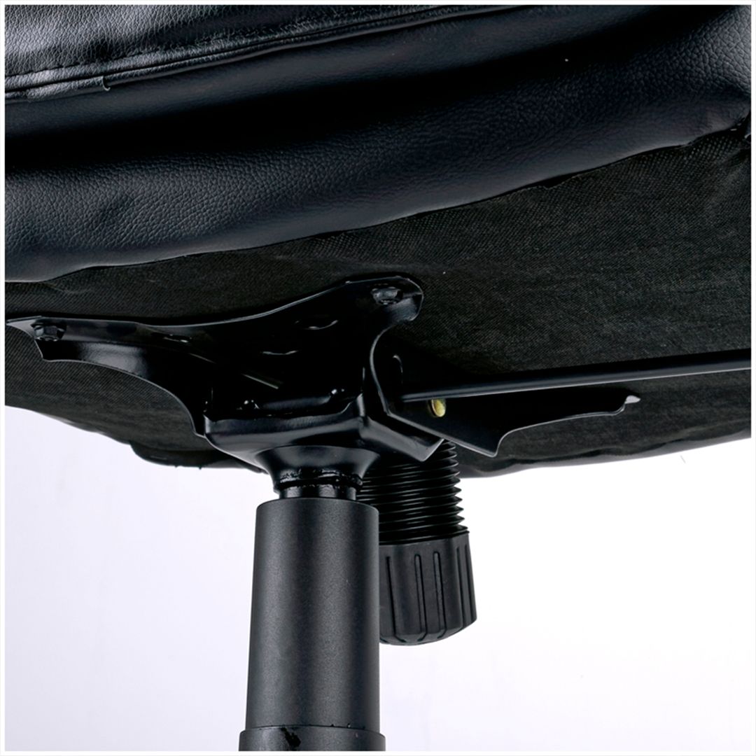 Кресло для персонала Helmi HL-E04 "Split", экокожа черная, хром / Кресла для персонала №8