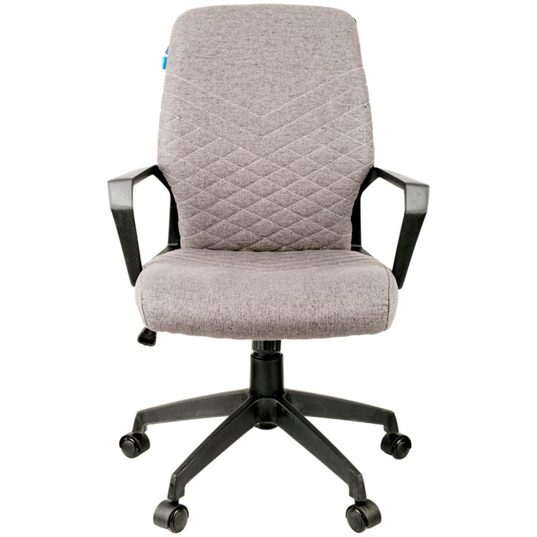 Кресло для персонала Helmi HL-M05 "Ambition", ткань серая, пластик черный / Кресла для персонала №2