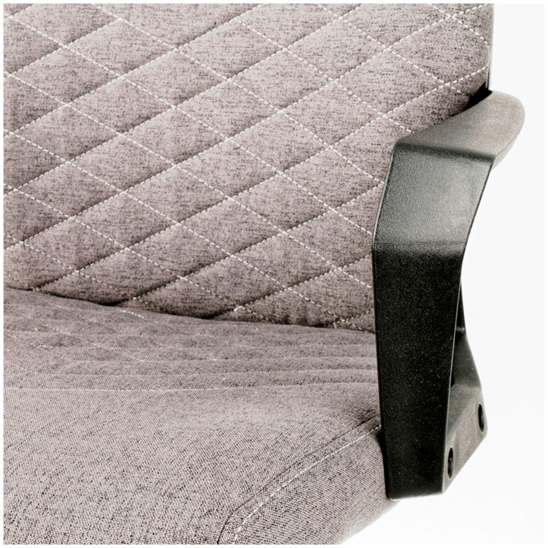 Кресло для персонала Helmi HL-M05 "Ambition", ткань серая, пластик черный / Кресла для персонала №6