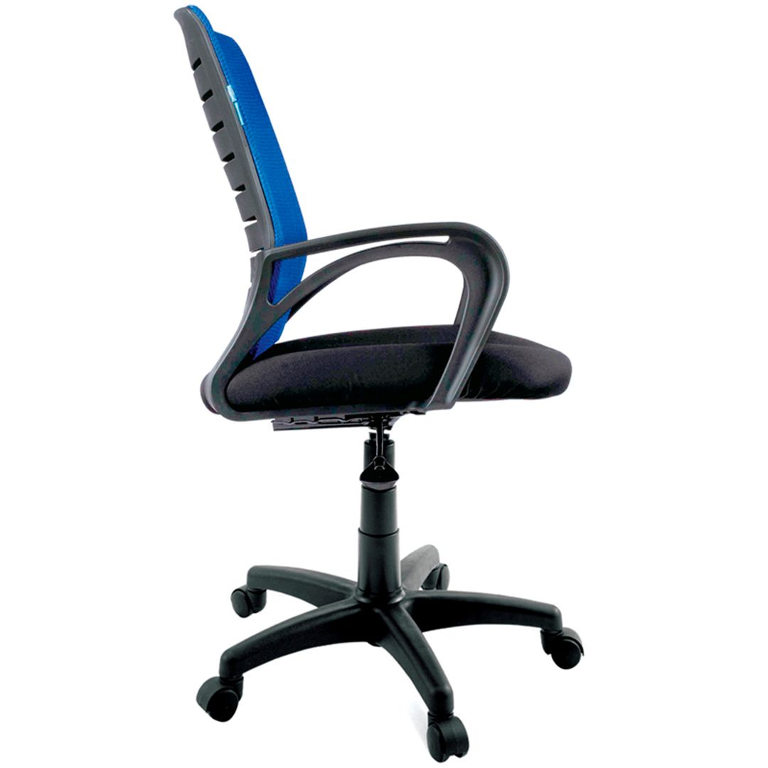 Кресло для персонала Helmi HL-M16 R "Vivid", ткань, сетка синяя, черное / Кресла для персонала №3