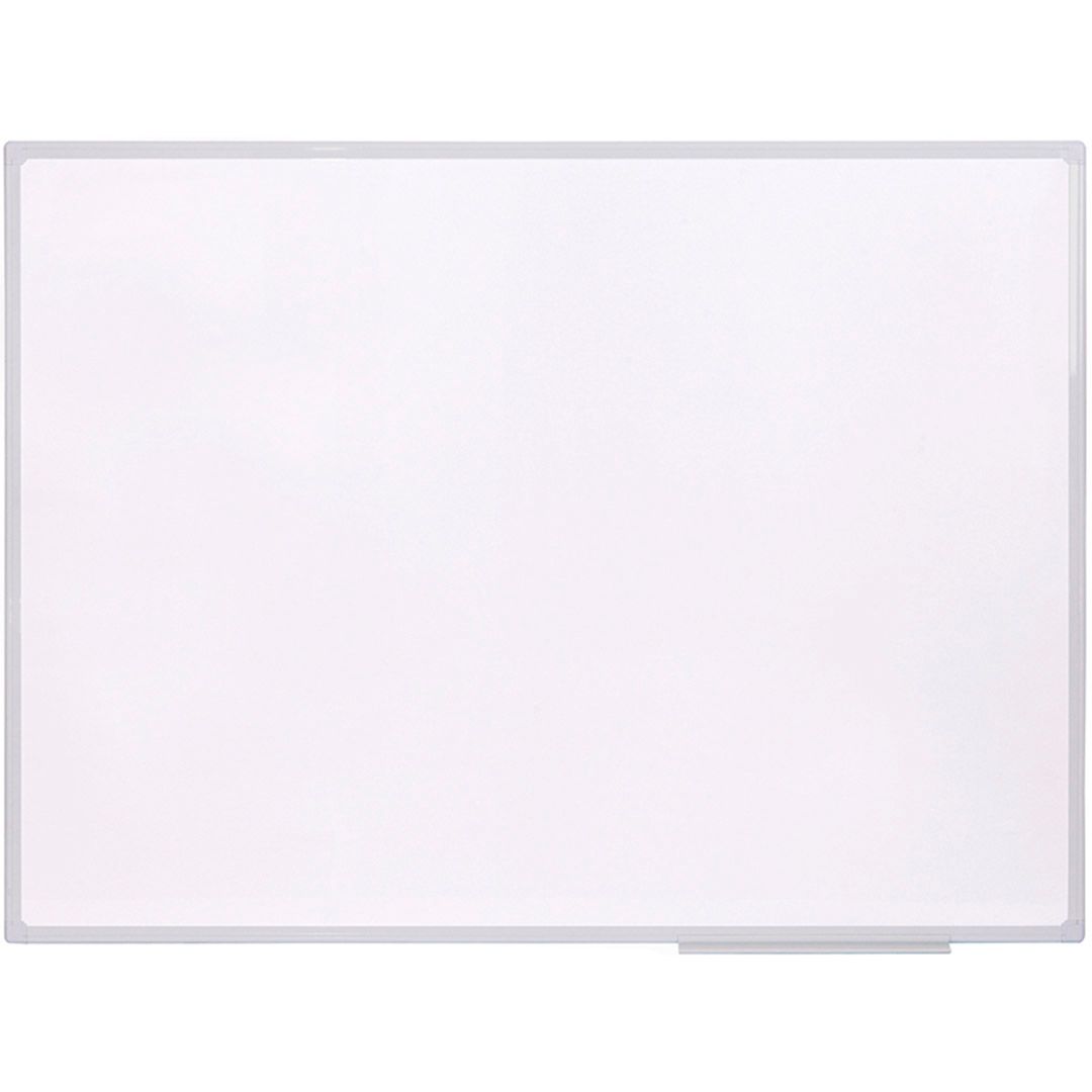 Доска магнитно-маркерная OfficeSpace, размер 90*120 см, рамка ПВХ, с полочкой для аксессуаров / Магнитно-маркерные доски
