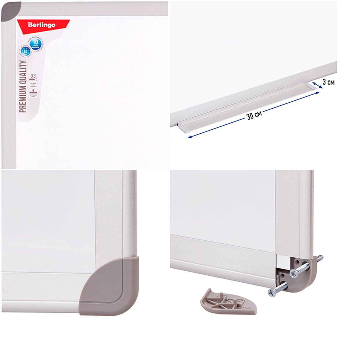 Доска магнитно-маркерная Berlingo Ultra, размер 90*120 см, с полочкой для аксессуаров / Магнитно-маркерные доски №5 oe.kz Доска магнитно-маркерная Berlingo Ultra, размер 90*120 см, с полочкой для аксессуаров / Магнитно-маркерные доски №5