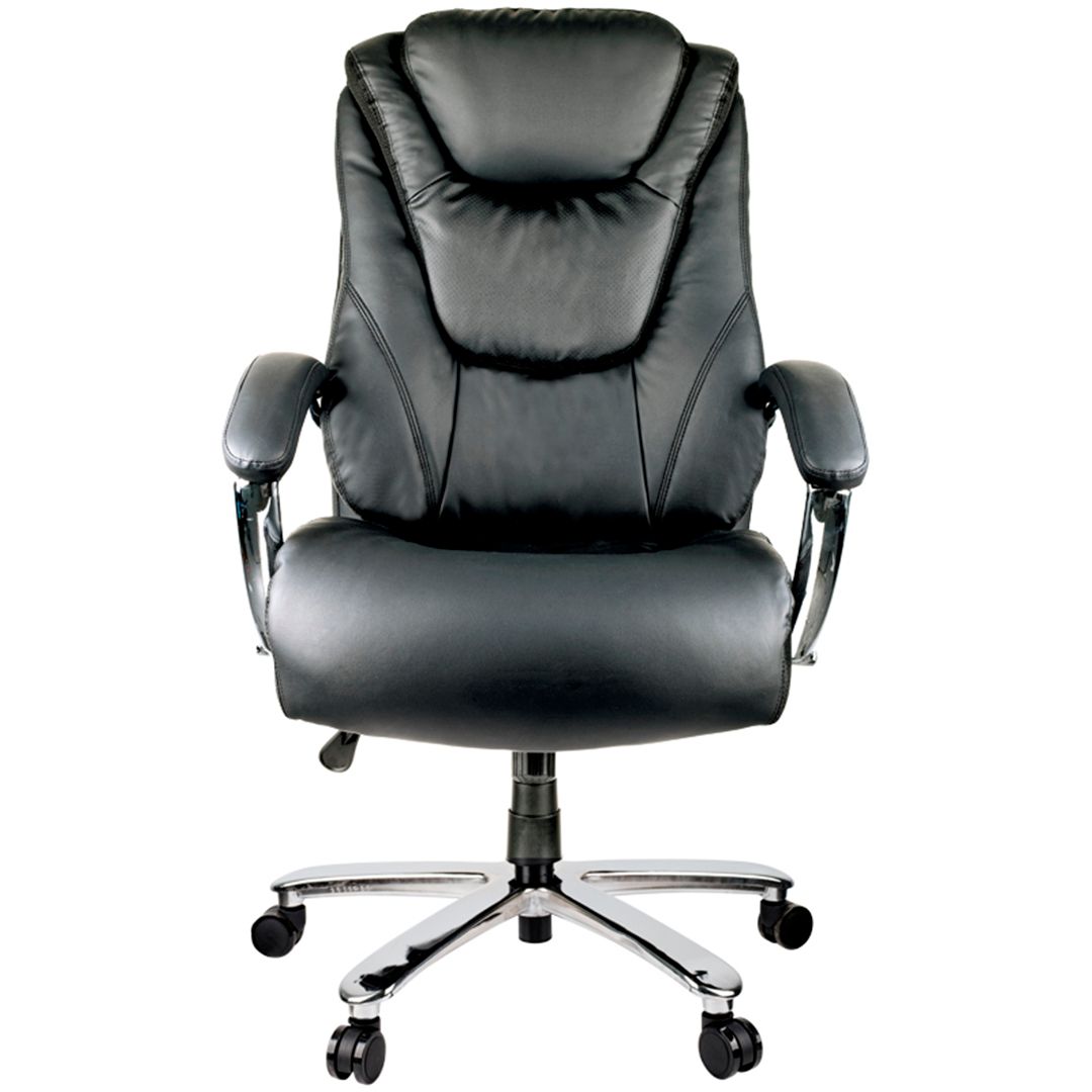 Кресло для руководителя Helmi HL-ES05 "Springs", экокожа, черное / Кресла для руководителей №2