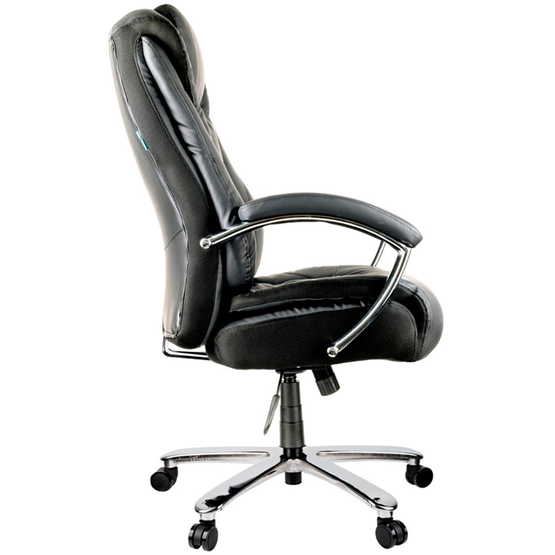 Кресло для руководителя Helmi HL-ES05 "Springs", экокожа, черное / Кресла для руководителей №3