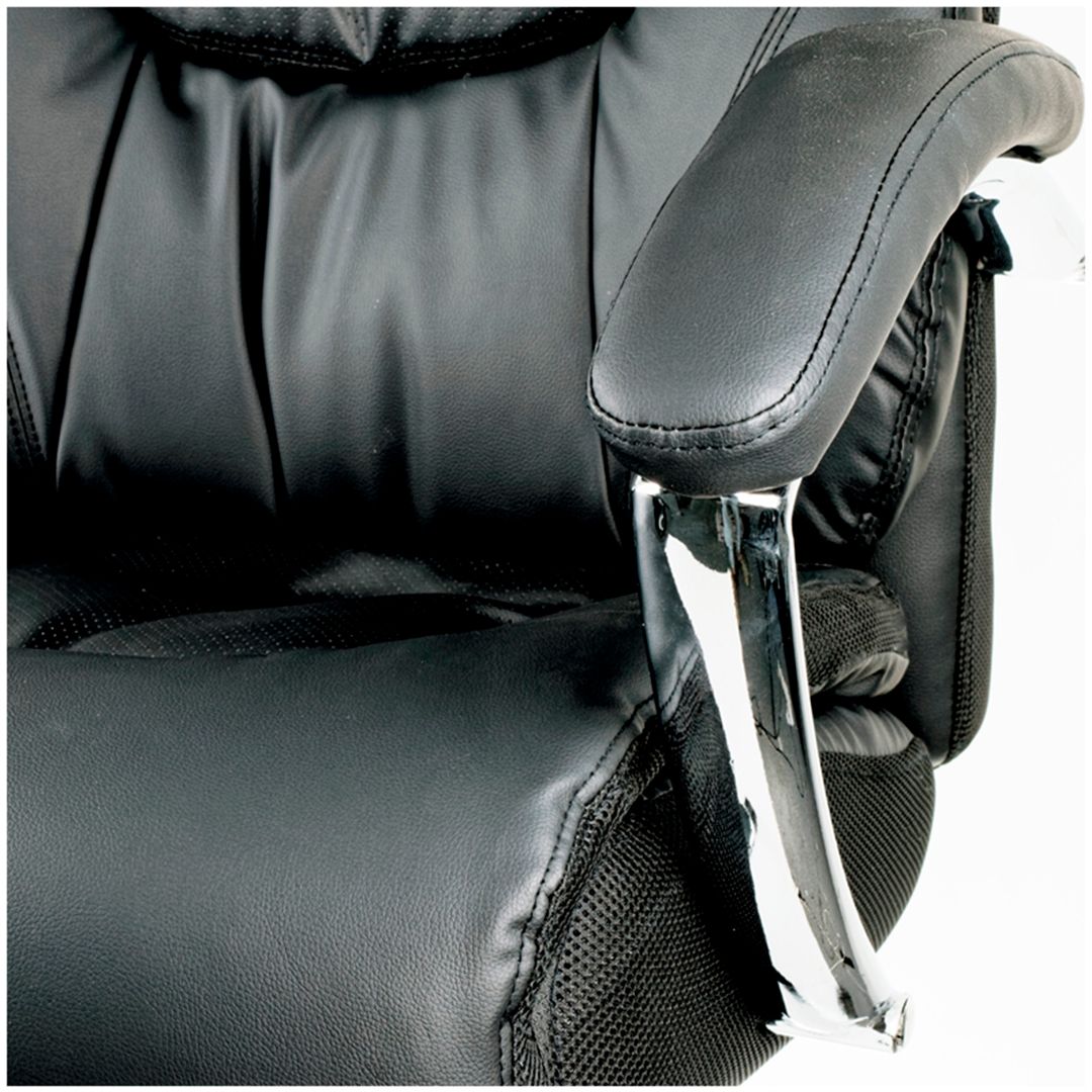 Кресло для руководителя Helmi HL-ES05 "Springs", экокожа, черное / Кресла для руководителей №6