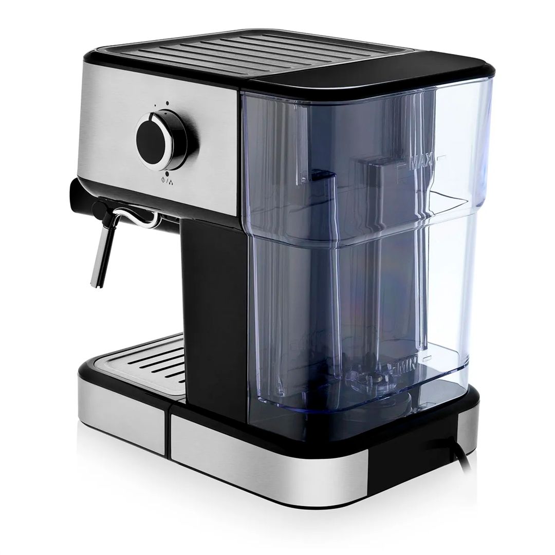 Кофеварка Brayer BR1101, рожковая, капучино и эспрессо, 1,5 л, серебро / Кофеварки №5 oe.kz Кофеварка Brayer BR1101, рожковая, капучино и эспрессо, 1,5 л, серебро / Кофеварки №5