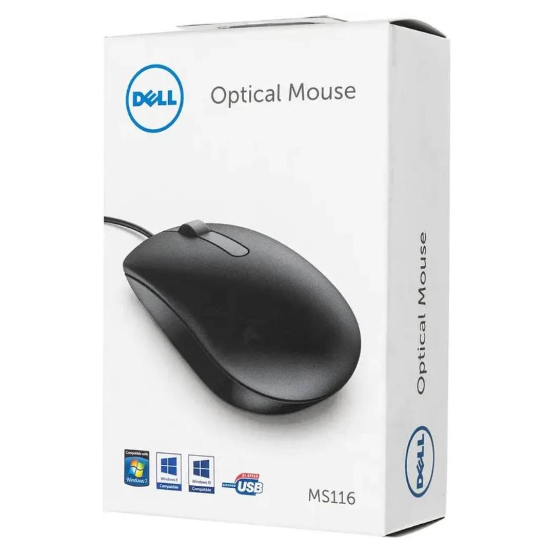 Мышь проводная оптическая Dell MS116, 3 кнопки, 1000 dpi, USB, черная / Мыши проводные №4 oe.kz Мышь проводная оптическая Dell MS116, 3 кнопки, 1000 dpi, USB, черная / Мыши проводные №4