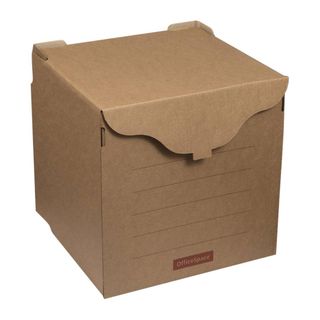 Мұрағаттық қорап OfficeSpace, 330*310*340 мм, гофрокартон, жабысқышымен, қоңыр / Мұрағаттық қораптар және баулы папкалар