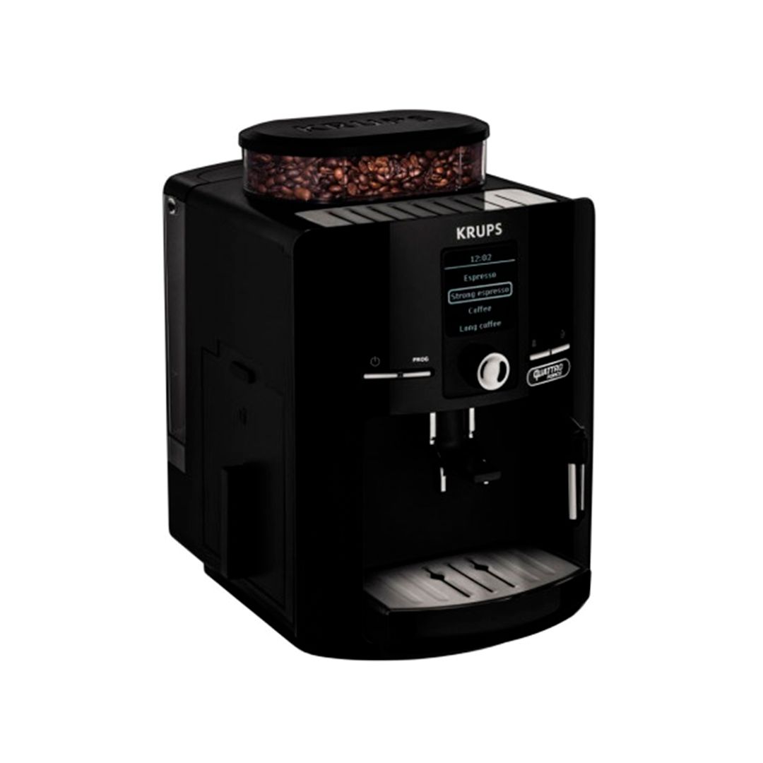 Кофемашина Krups EA82F010, 1450 Вт, зерновой, черная / Кофемашины	 №3