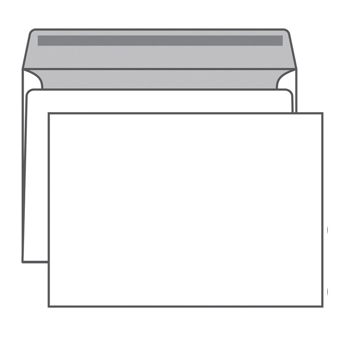 Конверт горизонтальный KurtStrip, формат C4 (229*324 мм), белый, клей