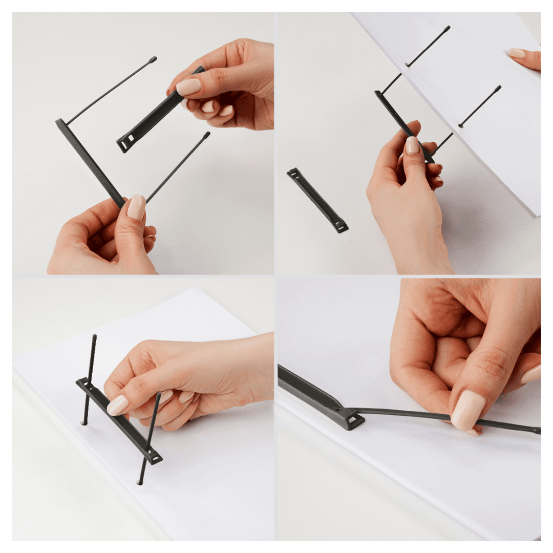 Тезтікпе механизмі Стамм, полипропилен, қара, 100 дана / Құжаттарды тігуге арналған тауарлар №2