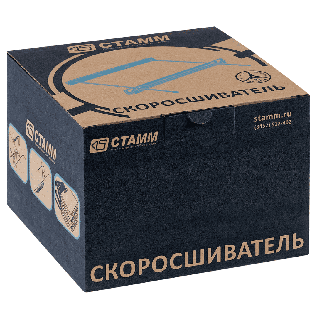 Тезтікпе механизмі Стамм, полипропилен, қара, 100 дана / Құжаттарды тігуге арналған тауарлар №4