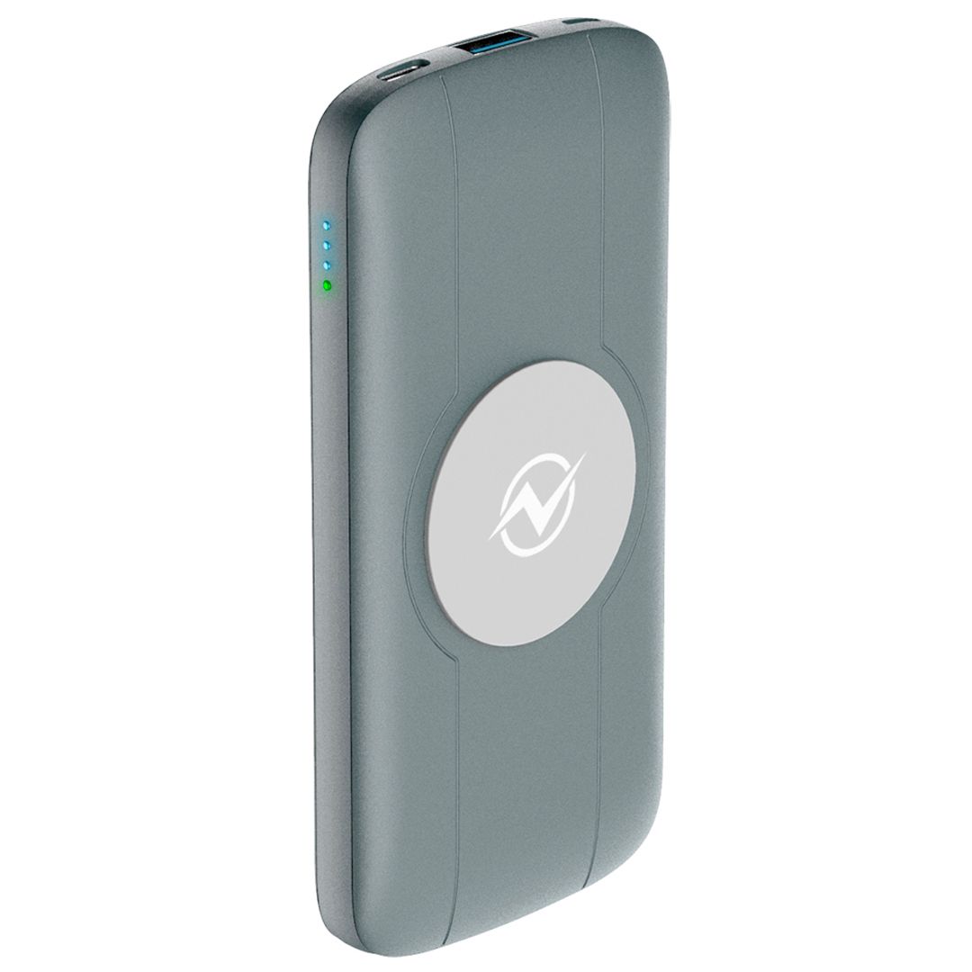 Портативное зарядное устройство Olmio QW-10, 10000 mAh, индикатор заряда, серый / Портативные зарядные устройства №2