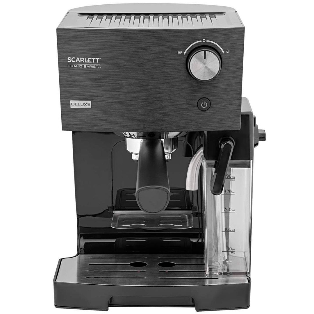 Кофеварка Scarlett SC-CM33016, рожковая, эспрессо и капучино, 1,4 л, черная / Кофеварки	