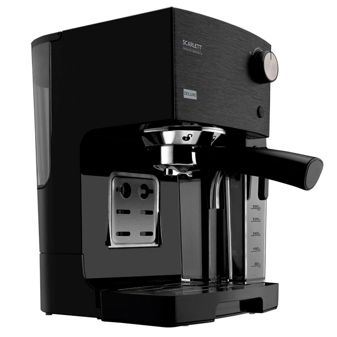 Кофеварка Scarlett SC-CM33016, рожковая, эспрессо и капучино, 1,4 л, черная / Кофеварки	 №4