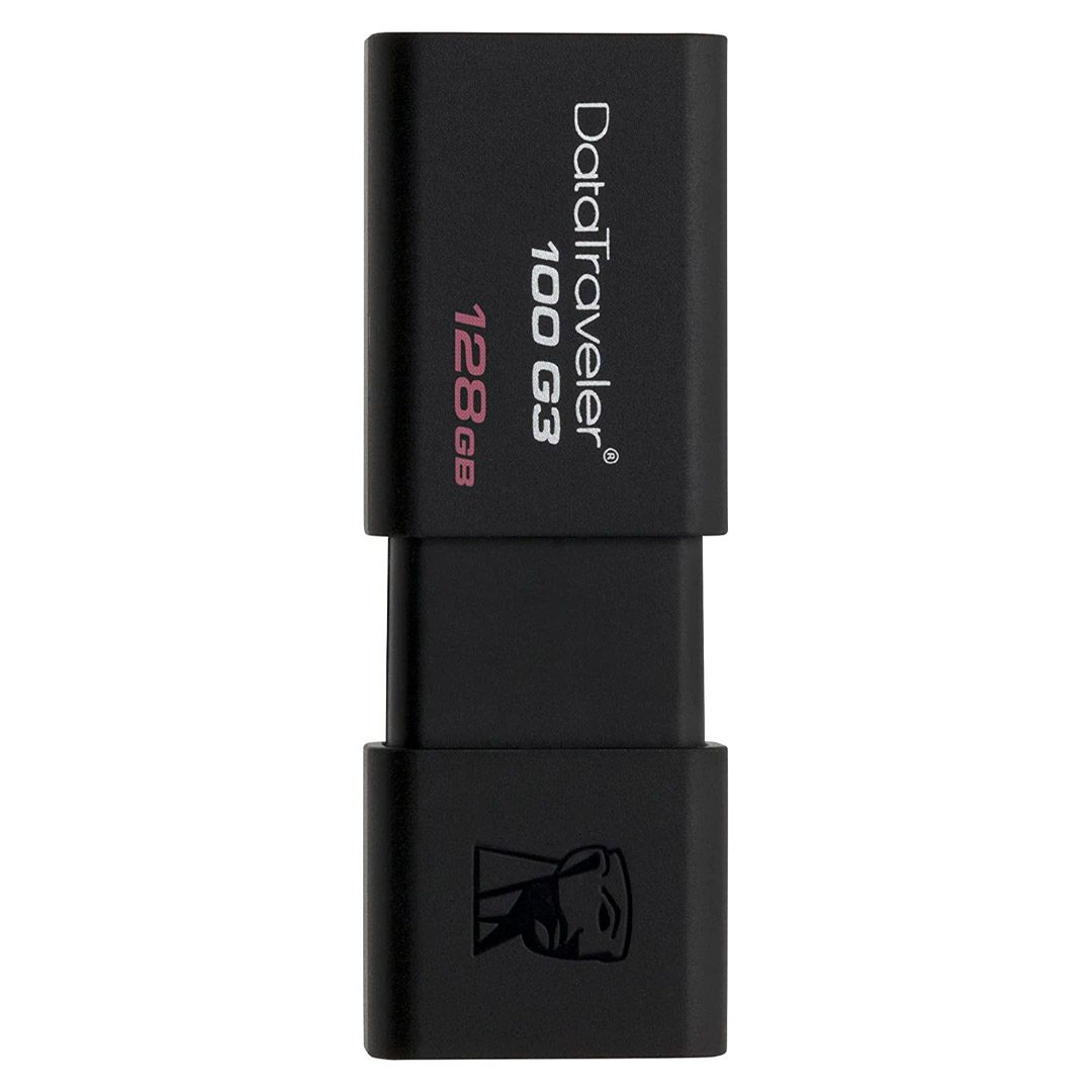 USB-флешка 128 Gb, Kingston "DT100G3", USB 3.0, черная