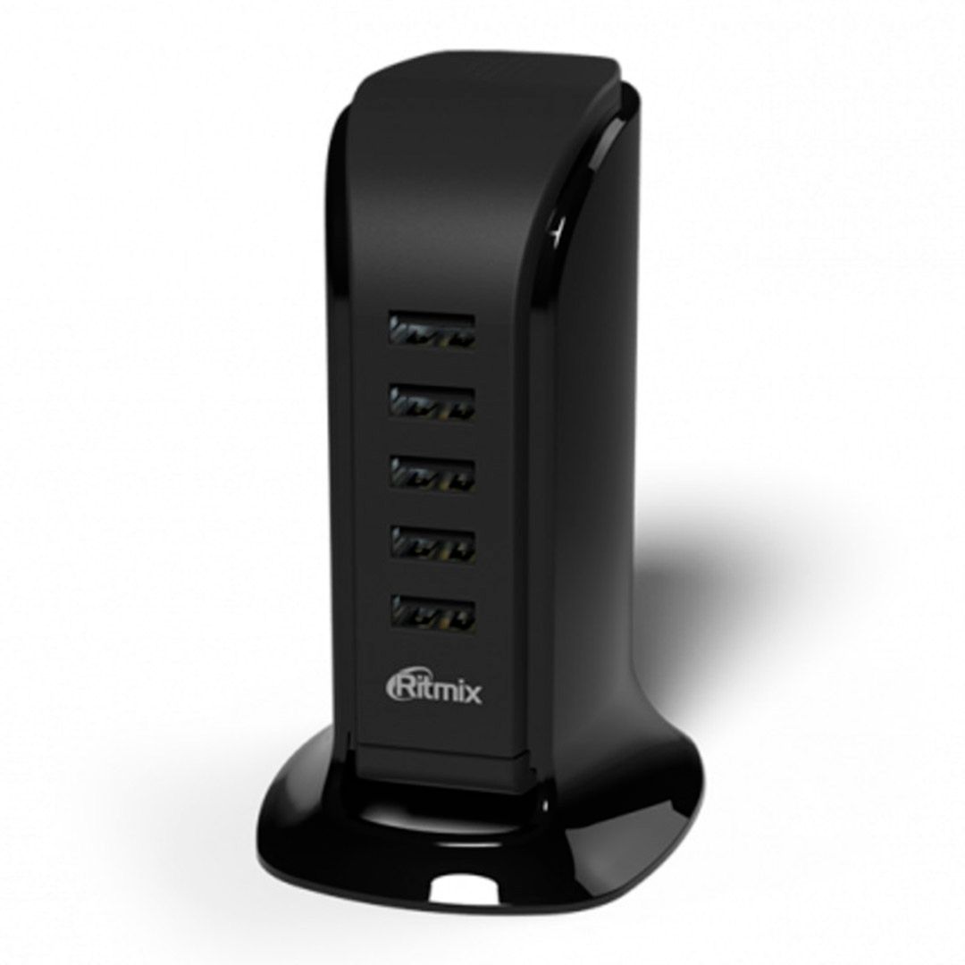 Расширитель USB, Ritmix RM-5055AC, 5 портов, USB 2.0, черный / Веб-камеры