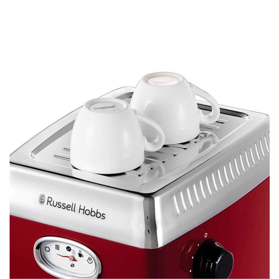 Кофеварка Russell Hobbs 28250-56, рожковая, 1300Вт, 1,1 л, красная / Кофеварки	 №3