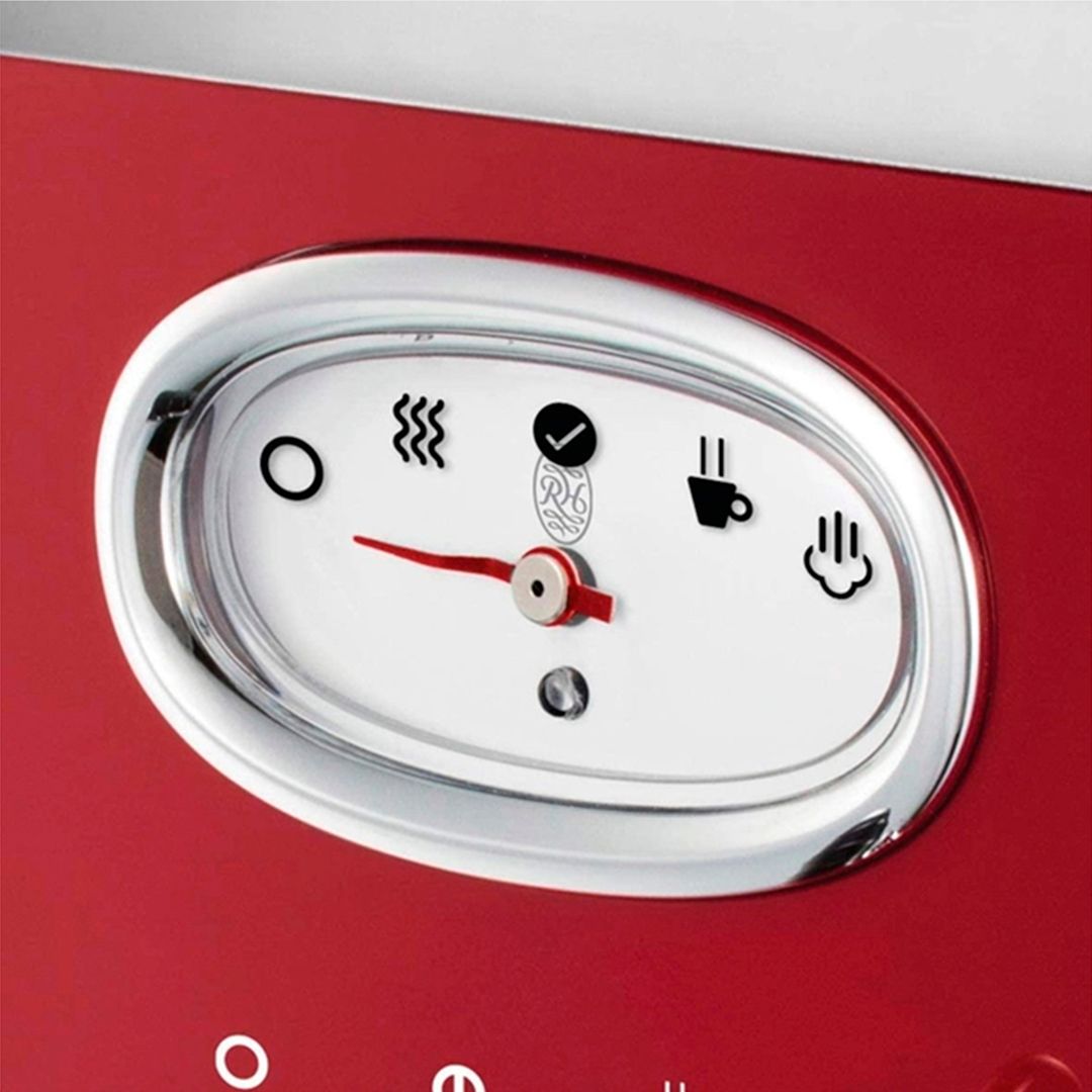 Кофеварка Russell Hobbs 28250-56, рожковая, 1300Вт, 1,1 л, красная / Кофеварки	 №2