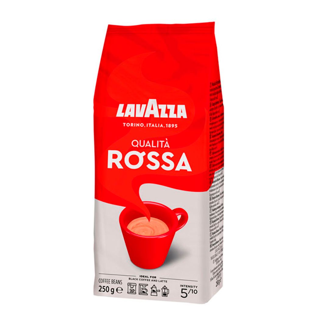 Кофе дәндері Lavazza "Qualita. Rossa", орташа қуырылған, 250 гр