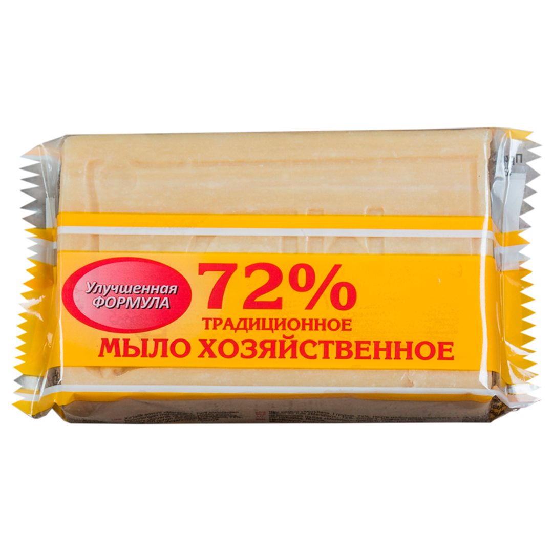 Мыло хозяйственное 72% Меридиан "Традиционное", 200 гр / Мыло кусковое