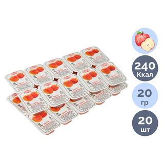 Порциялы тосап Руконт, алма, 20 гр, қаптамада 20 дана / Бал, тосап, шәрбаттар