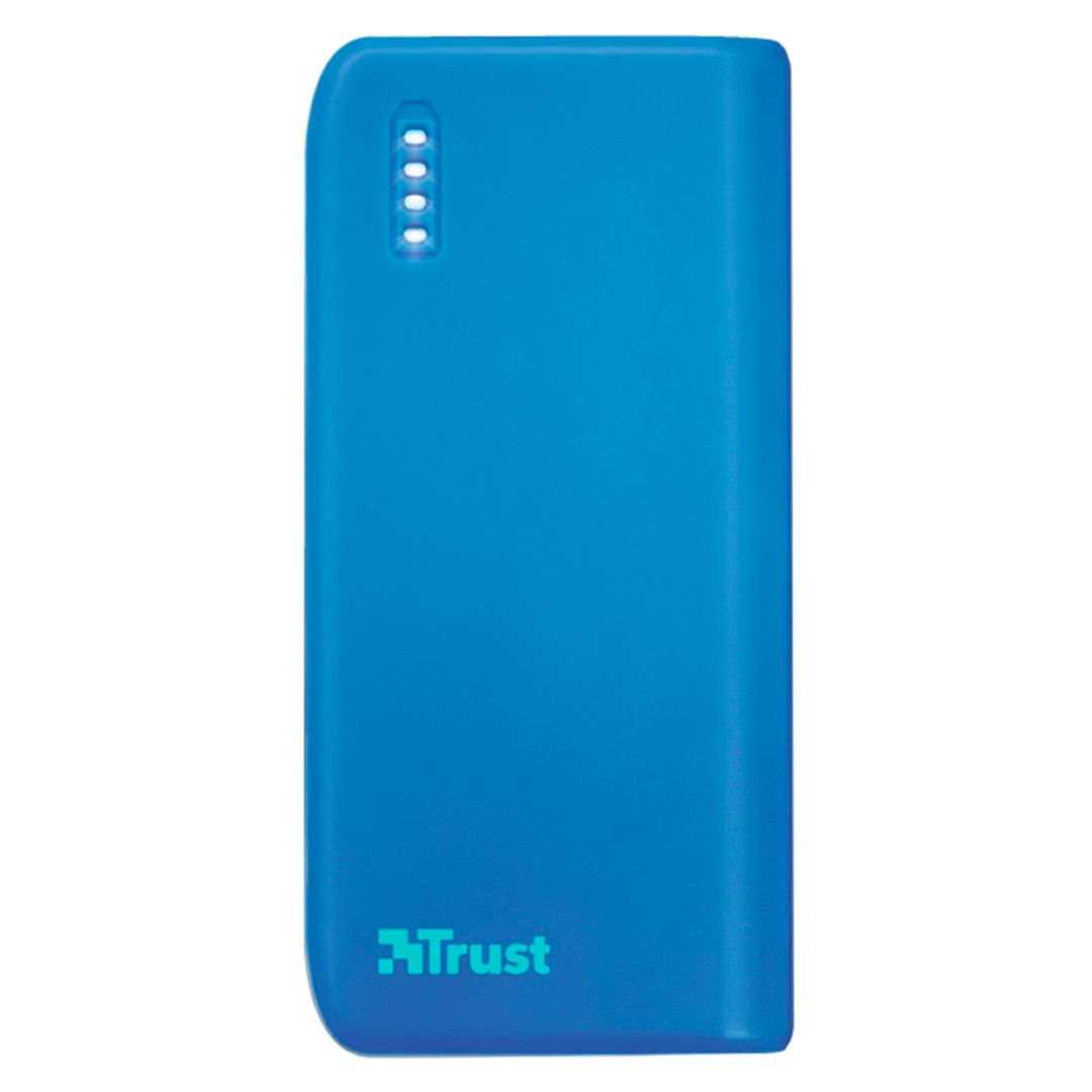 Портативное зарядное устройство Trust UR PRIMO, 4400 mAh, индикатор заряда, синий / Портативные зарядные устройства