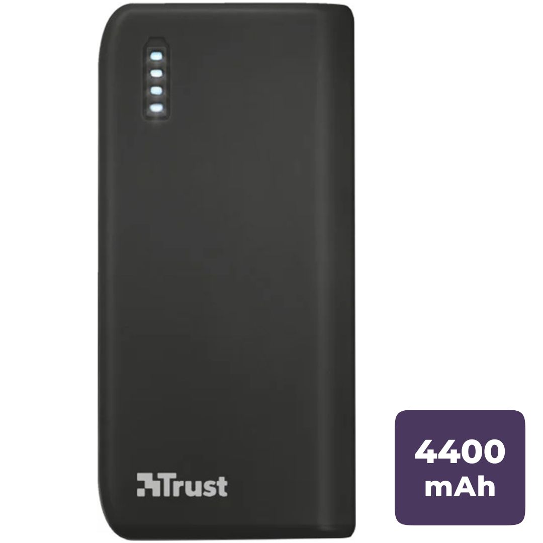 Портативное зарядное устройство Trust UR PRIMO, 4400 mAh, индикатор заряда, чёрный / Портативные зарядные устройства oe.kz Портативное зарядное устройство Trust UR PRIMO, 4400 mAh, индикатор заряда, чёрный / Портативные зарядные устройства