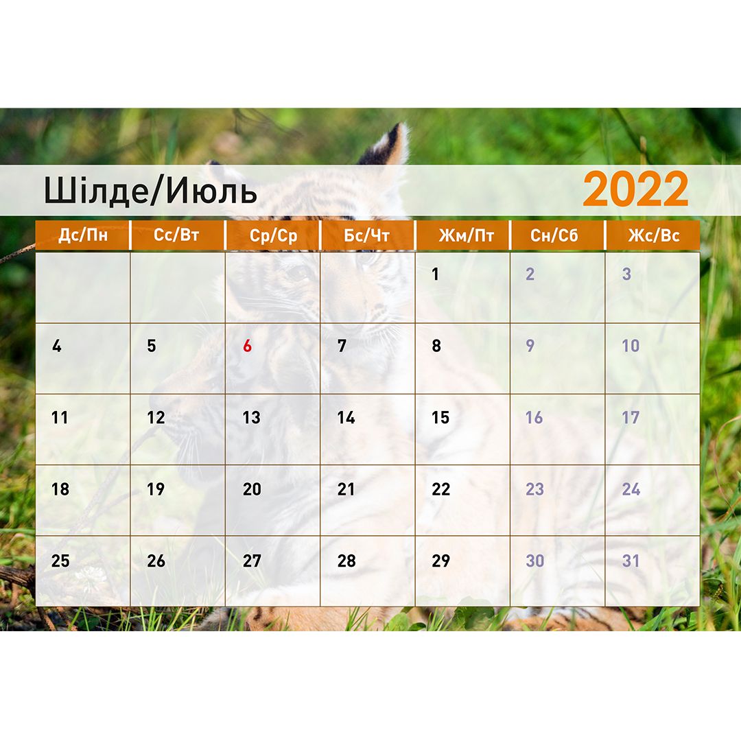 Календарь-планер на гребне "Символ года 2022", 130*210 мм / Календари №16