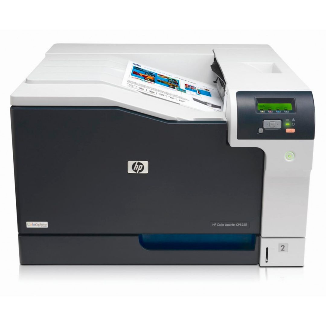 Принтер лазерный цветной HP Color LaserJet CP5225N, А3, 20 стр/мин, 600*600 dpi, USB 2.0, Ethernet / Лазерные цветные